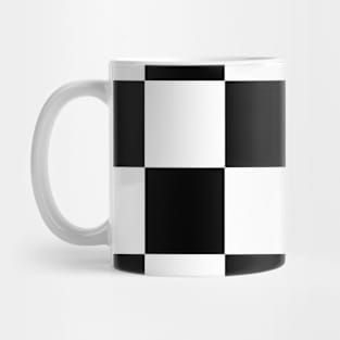 Black and white checkerboard Mug